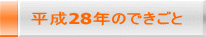 平成28年のできごと