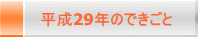 平成29年のできごと