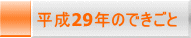 平成29年のできごと